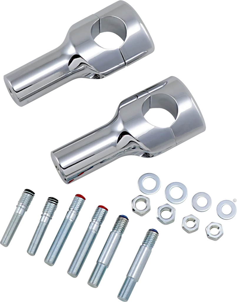 Drag Specialties Big Buffalo Handlebar Risers - 4" - Chrome - Main Product View