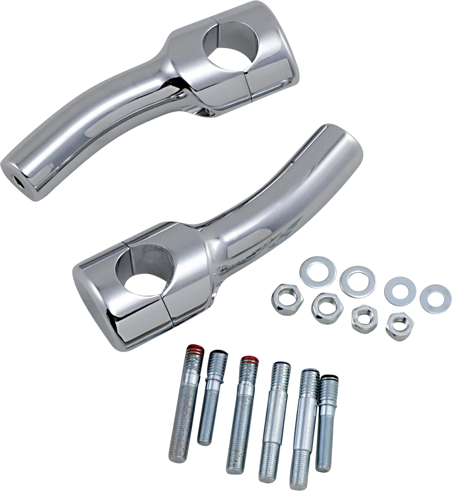 Drag Specialties Big Buffalo Handlebar Risers - Pullback - 5-1/2" - Chrome - Main Product View