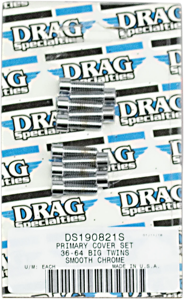 Drag Specialties Bolt Kit - Primary Cover Only - Socket-Head/Smooth fits 1936-1964 Harley-Davidson - Main Product View