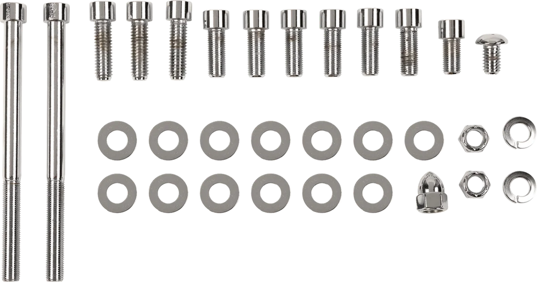 Drag Specialties Bolt Set - Motor Mount - Smooth fits Harley-Davidson Dyna / Softail - Detail View