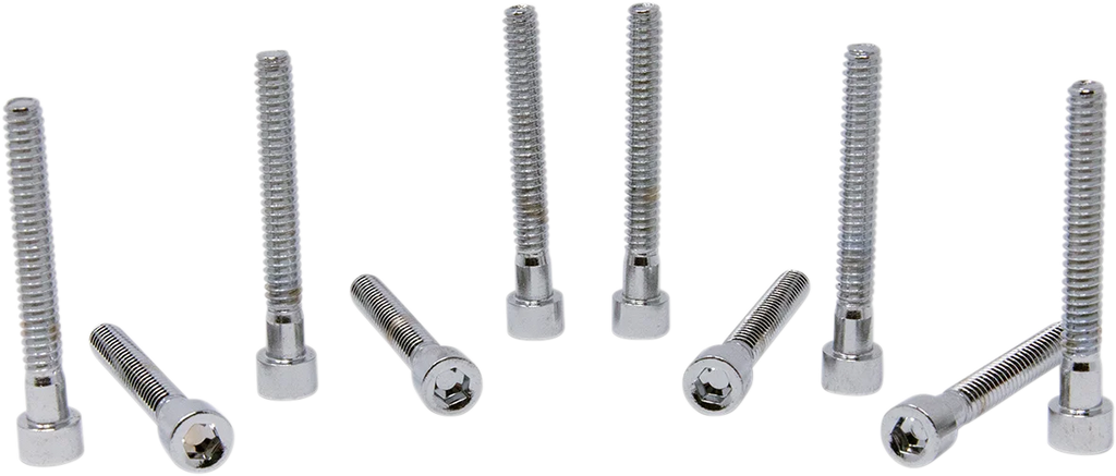 Drag Specialties Bolts - Socket-Head - Replacement - Smooth/Coarse Thread - #10-24 x 1-1/2" - 10 Pack - Main Product View
