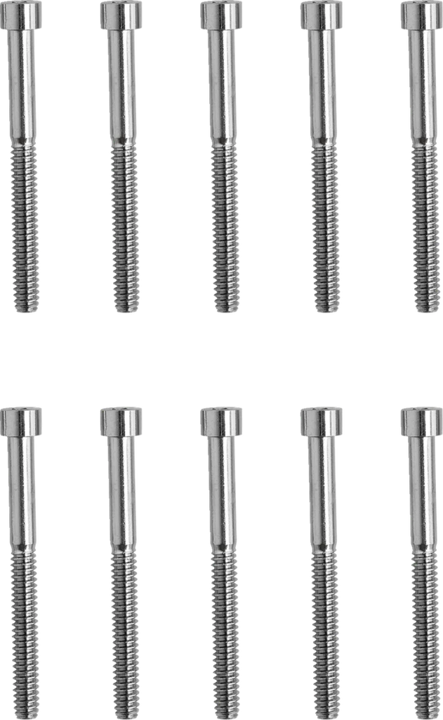 Drag Specialties Bolts - Socket-Head - Replacement - Smooth/Coarse Thread - #10-24 x 2" - 10 Pack - Main Product View