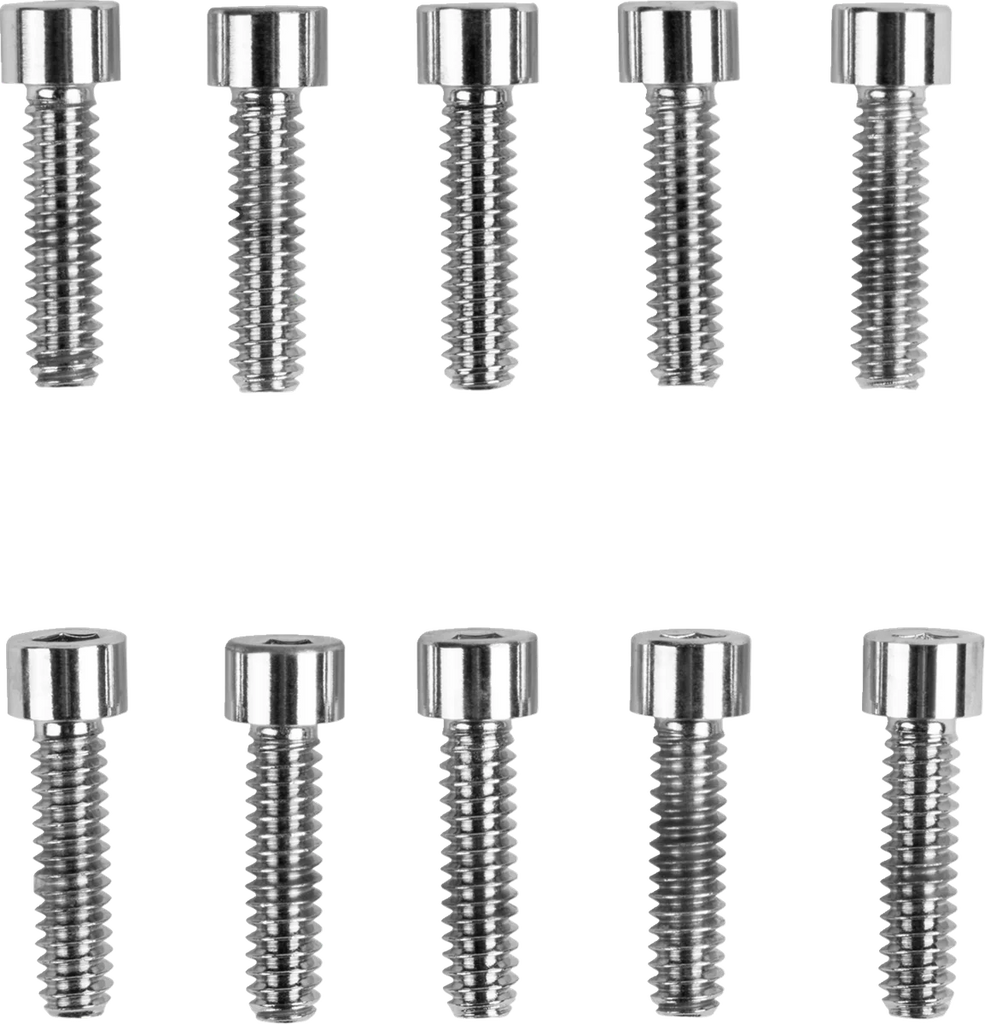 Drag Specialties Bolts - Socket-Head - Replacement - Smooth/Coarse Thread - #10-24 x 3/4" - 10 Pack - Main Product View
