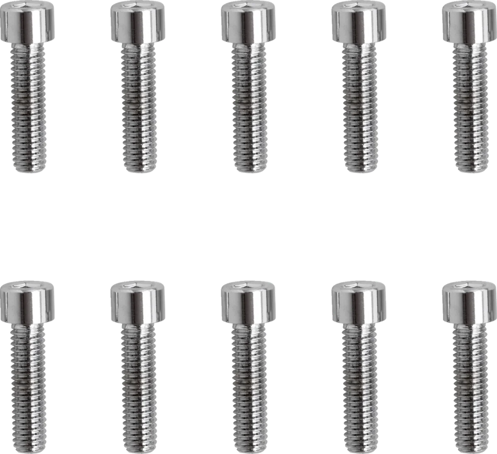 Drag Specialties Bolts - Socket-Head - Replacement - Smooth/Fine Thread - #10-32 x 3/4" - 10 Pack - Main Product View