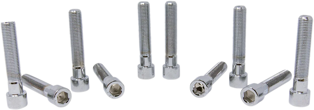 Drag Specialties Bolts - Socket-Head/Replacement - Smooth/Fine Thread - 3/8"-24 x 2" - 10 Pack - Main Product View