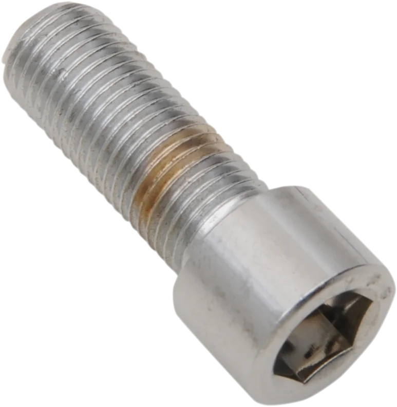 Drag Specialties Bolts - Socket-Head/Replacement - Smooth/Fine Thread - 3/8"-24 x 3/4" - 10 Pack - Side View