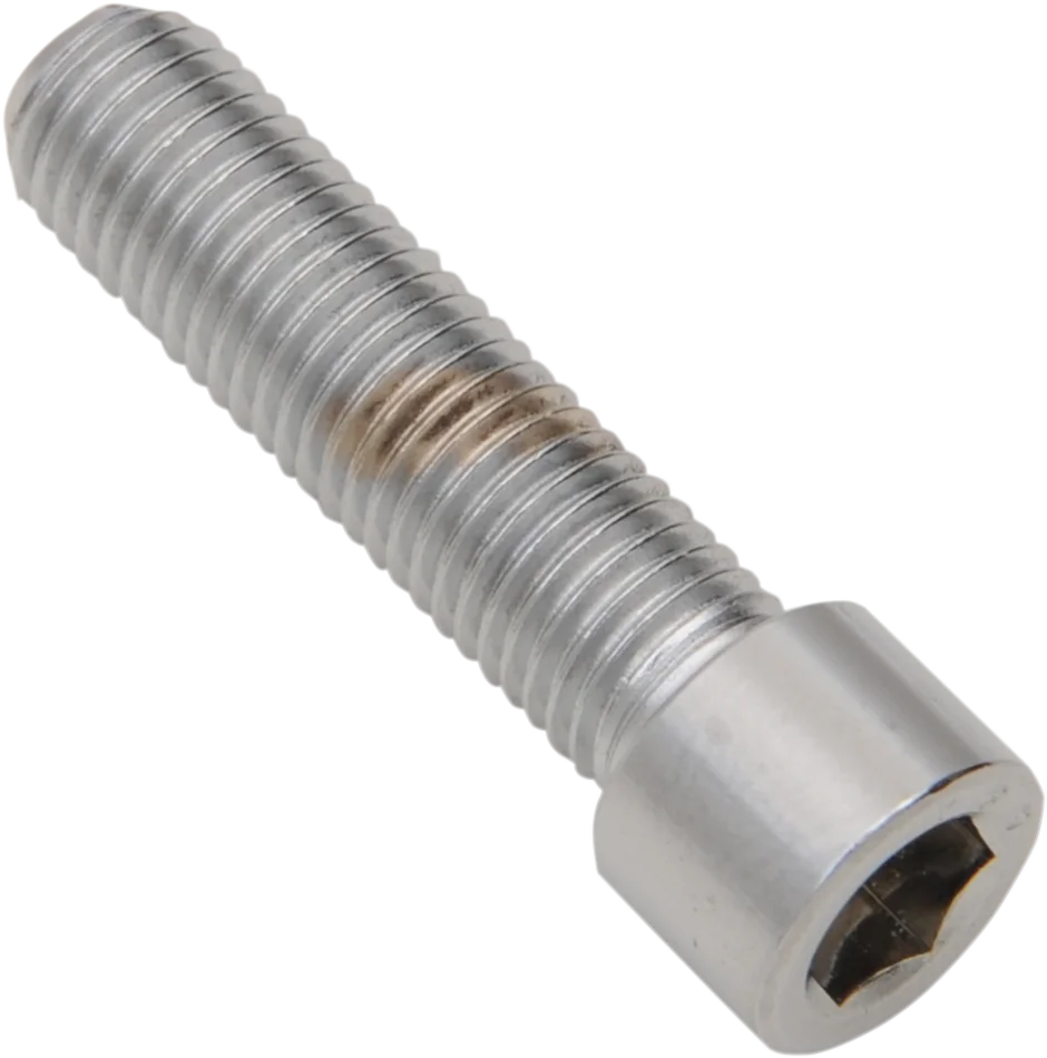 Drag Specialties Bolts - Socket-Head/Replacement - Smooth/Fine Thread - 5/16"-24 x 1" - 10 Pack - Side View