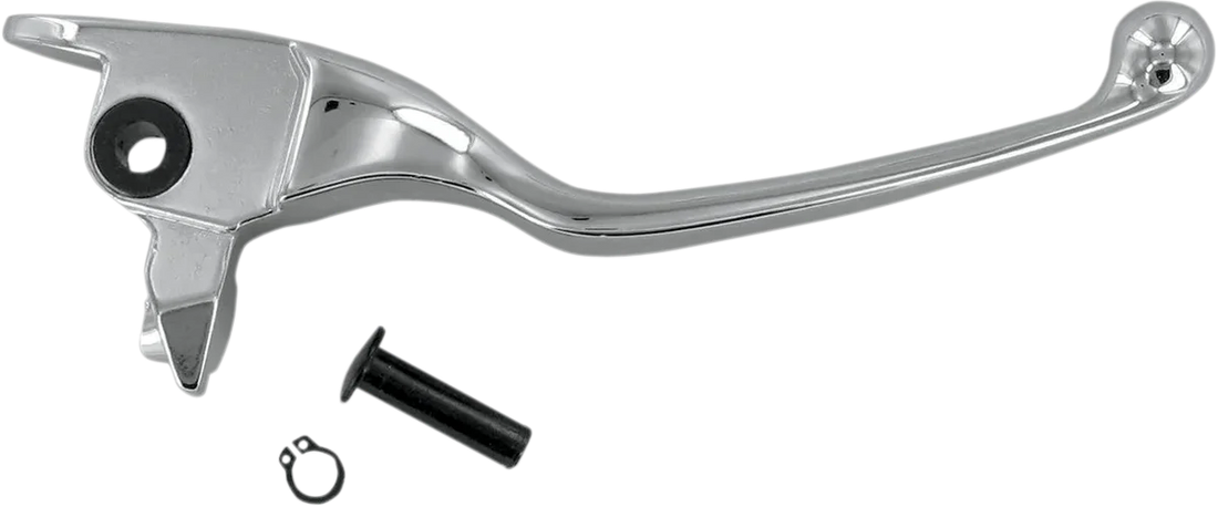 Brake Lever - Wide Blade - Chrome DragSpecialties H07-0596-B - Side View