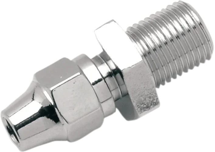 Brake Line Fitting - 1/8" NPT - Straight DragSpecialties 340 - Side View
