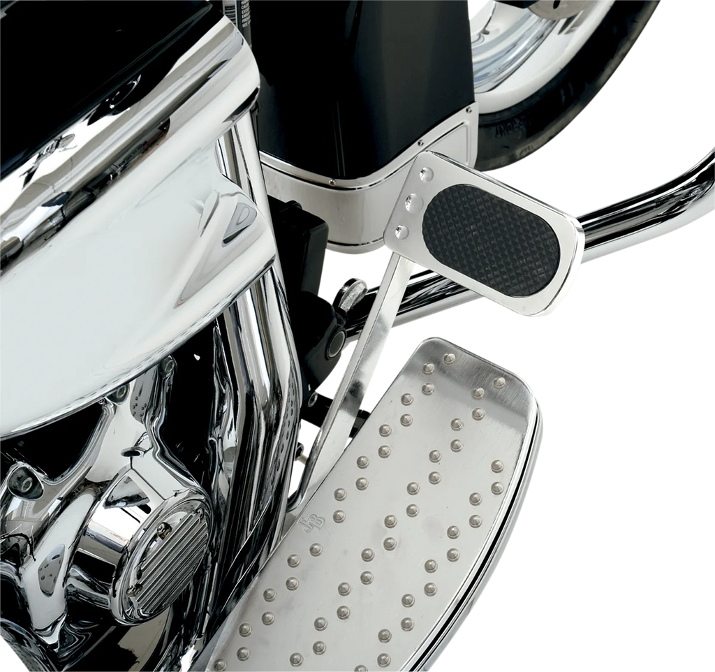 Drag Specialties Brake Pedal Pad - Chrome 1610-0133 - Side View