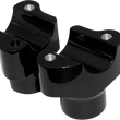 Load image into Gallery viewer, Drag Specialties Buffalo Billet Aluminum Handlebar Risers - 1-1/2" - Black 0602-0350 - Main Product View