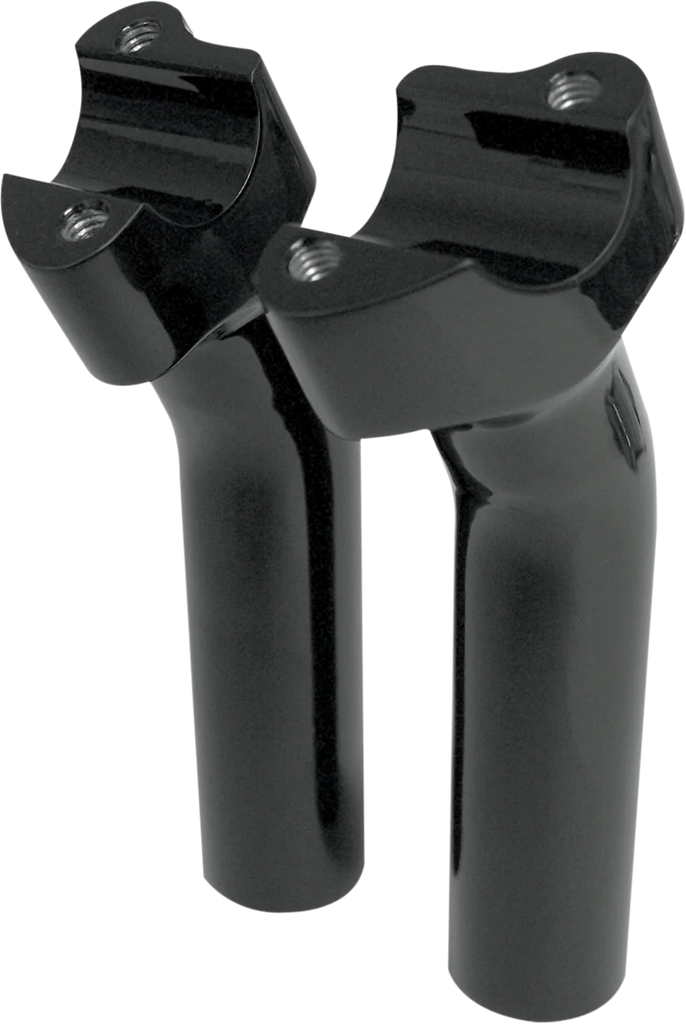 Drag Specialties Buffalo Billet Aluminum Handlebar Risers - 10" - Black 0602-0517 - Side View