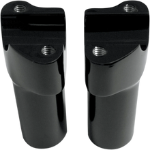 Load image into Gallery viewer, Drag Specialties Buffalo Billet Aluminum Handlebar Risers - 3" - Black 0602-0351 - Main Product View