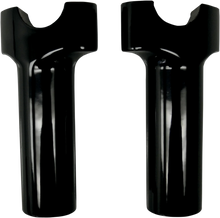 Load image into Gallery viewer, Drag Specialties Buffalo Billet Aluminum Handlebar Risers - 4" - Black 0602-0520 - Main Product View
