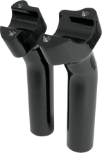 Load image into Gallery viewer, Drag Specialties Buffalo Billet Aluminum Handlebar Risers - 5-1/2" - Black 0602-0352 - Main Product View