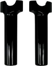 Load image into Gallery viewer, Drag Specialties Buffalo Billet Aluminum Handlebar Risers - 6" - Black 0602-0521 - Main Product View