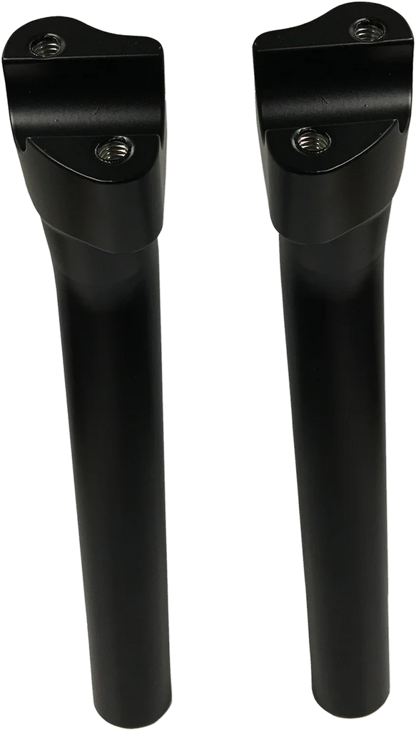 Drag Specialties Buffalo Billet Aluminum Handlebar Risers - 9-1/2" - Flat Black 0602-0810 - Side View