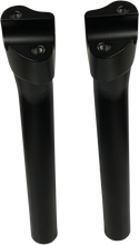 Load image into Gallery viewer, Drag Specialties Buffalo Billet Aluminum Handlebar Risers - 9-1/2" - Flat Black 0602-0810 - Side View