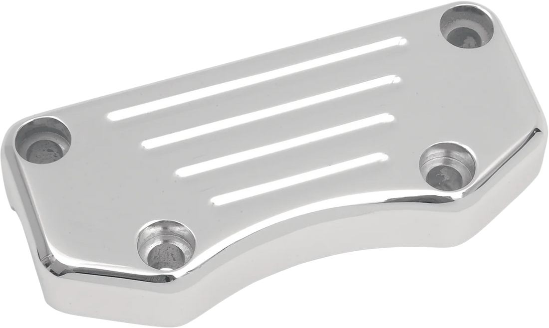 Drag Specialties Buffalo Handlebar Clamp - Smooth - Black 0602-0348 - Side View