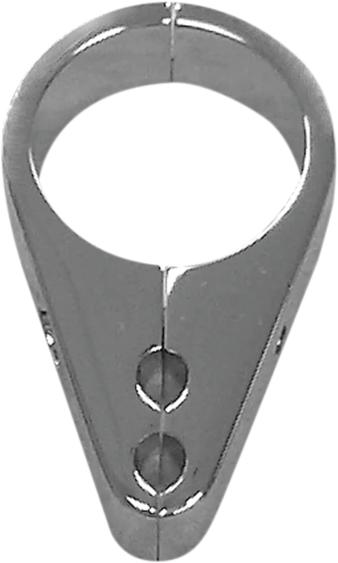 Drag Specialties Cable Clamp - Dual Throttle/Idle - 1-1/4" - Chrome - Main Product View