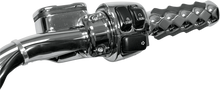 Load image into Gallery viewer, Drag Specialties Cable Clamp - Dual Throttle/Idle - 1-1/4" - Chrome - Side View