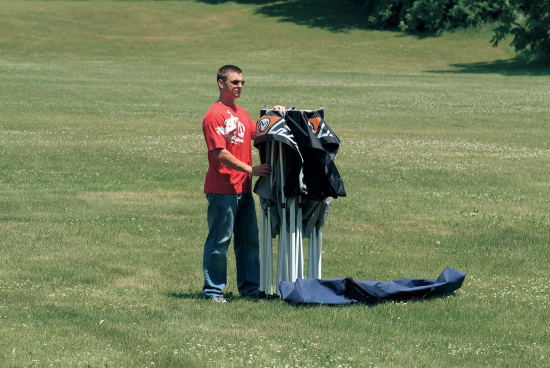 Drag Specialties Collapsible Canopy - 10' x 10' - Back View