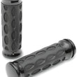 Load image into Gallery viewer, Drag Specialties Custom Rubber Grips - Hotop - Black/Rubber - Main Product View