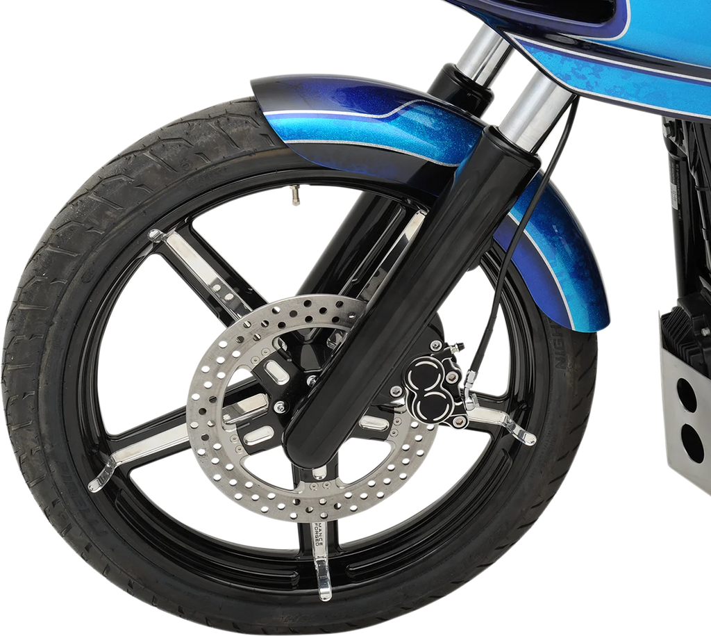 Drag Specialties Fender-To-Fork Adapters - Black - Side View