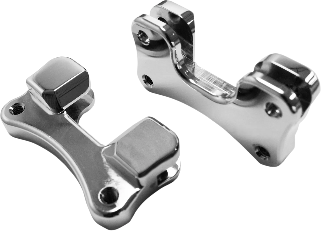 Drag Specialties Fender-To-Fork Adapters - Chrome - Side View