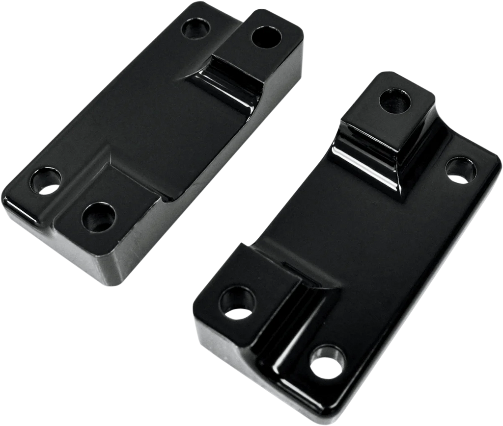 Drag Specialties Fender-To-Fork Adapters - Gloss Black - Main Product View