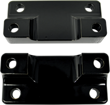 Load image into Gallery viewer, Drag Specialties Fender-To-Fork Adapters - Gloss Black - Side View