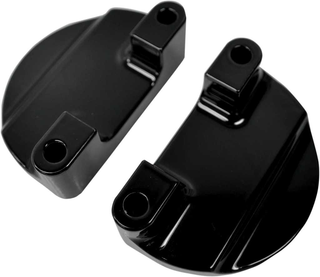 Drag Specialties Fender-To-Fork Adapters - Gloss Black - Main Product View