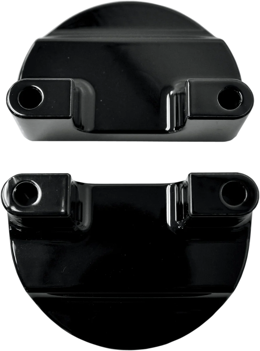 Drag Specialties Fender-To-Fork Adapters - Gloss Black - Side View
