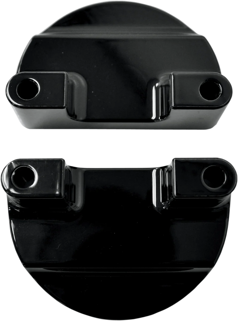 Drag Specialties Fender-To-Fork Adapters - Gloss Black - Side View
