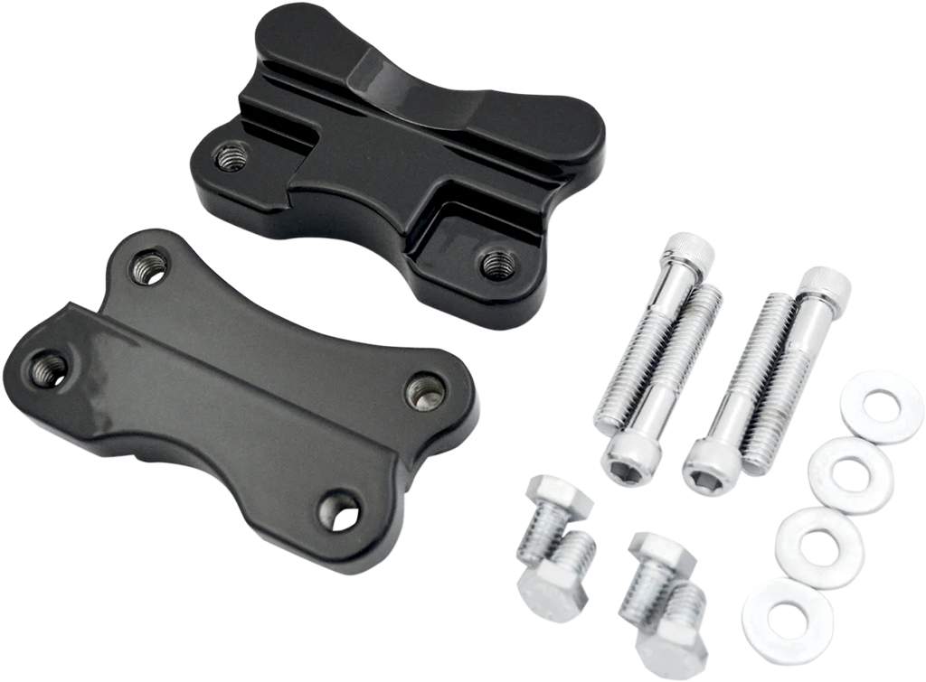 Drag Specialties Fender-To-Fork Adapters - Gloss Black - Main Product View