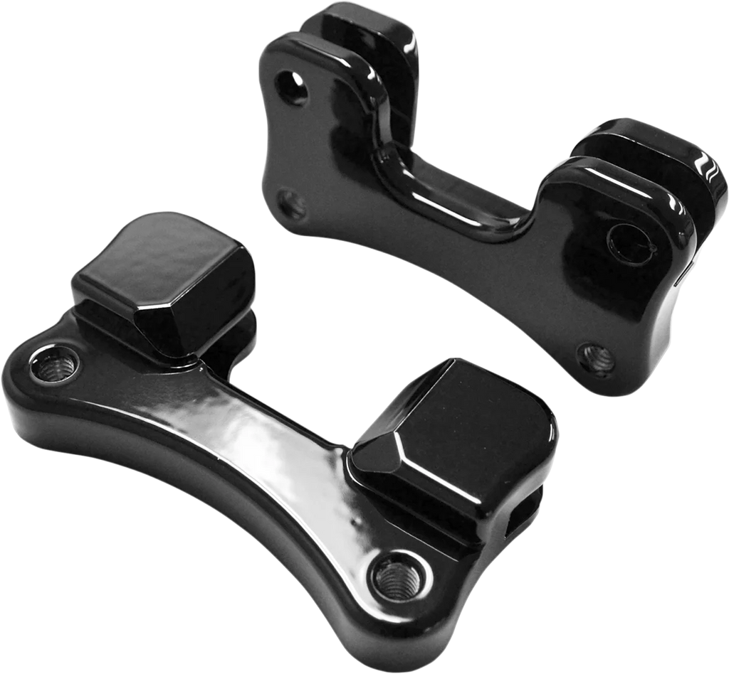 Drag Specialties Fender-To-Fork Adapters - Gloss Black - Main Product View
