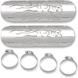 Load image into Gallery viewer, Drag Specialties Flame Skull Heat Shields - Main Product View