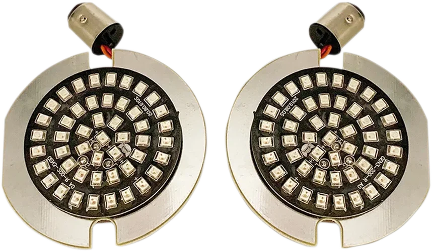 Flat-Style Turn Signal Insert - Amber DragSpecialties DS-300-A-1156-T - Side View