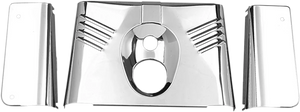 Fork Tins - Chrome - Ribbed - '86-'17 FLST - 3-Piece DragSpecialties 74156 - Main Product View