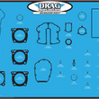 Load image into Gallery viewer, Drag Specialties Gasket Display Board - M8 - Main Product View