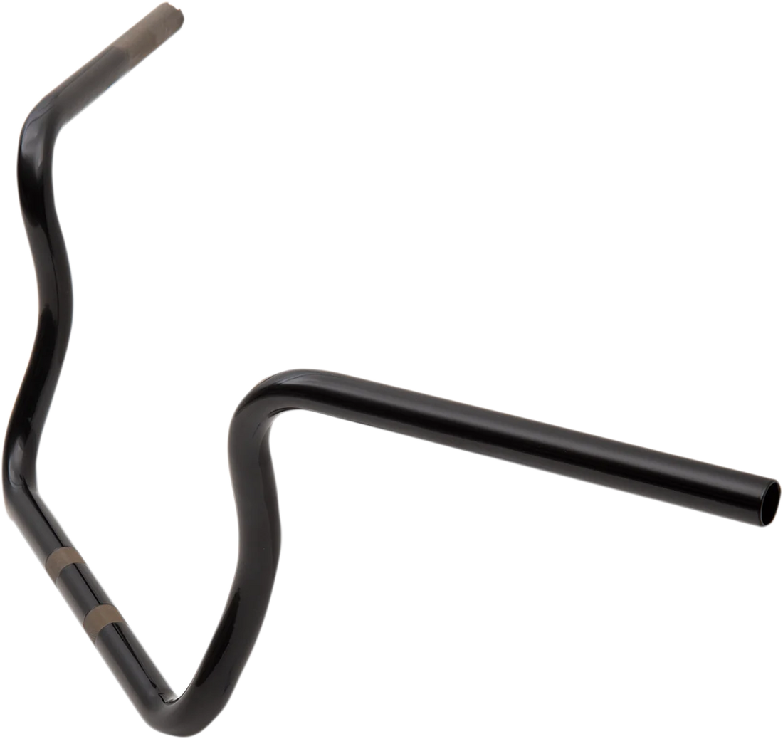 Drag Specialties Handlebar - Ape Hanger - 10" - Gloss Black - Back View