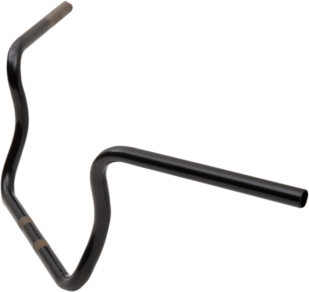 Drag Specialties Handlebar - Ape Hanger - 10" - Gloss Black - Back View
