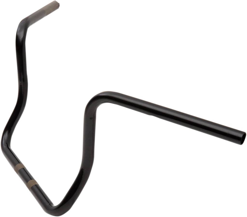 Drag Specialties Handlebar - Ape Hanger - 12" - Gloss Black - Side View