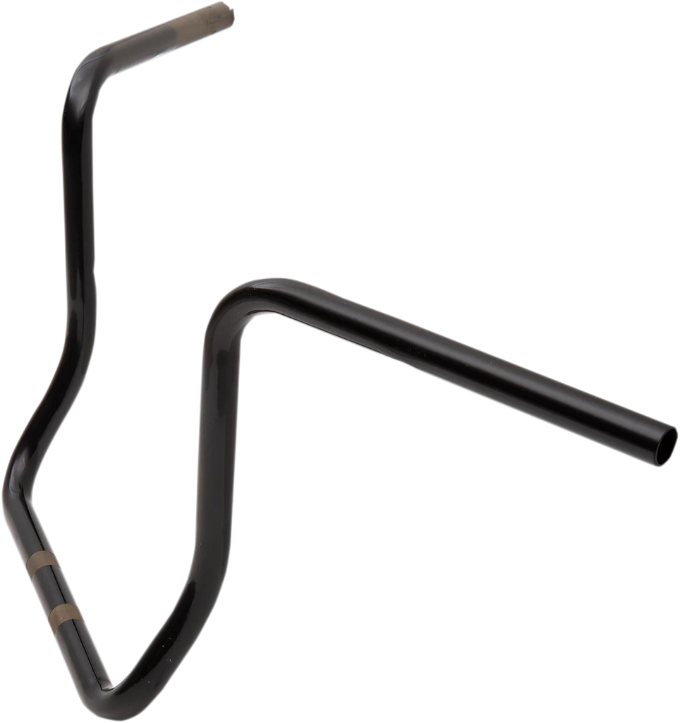 Drag Specialties Handlebar - Ape Hanger - 14" - Gloss Black - Side View
