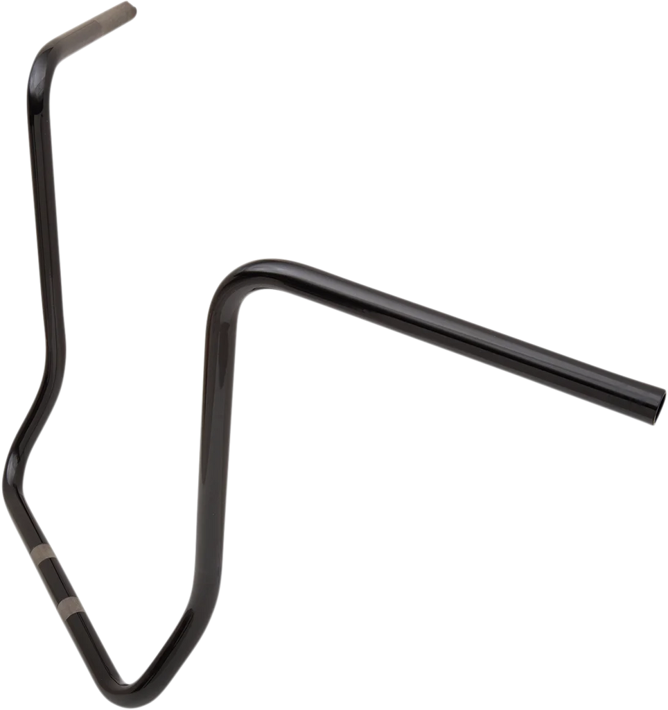 Drag Specialties Handlebar - Ape Hanger - 18" - Gloss Black - Side View