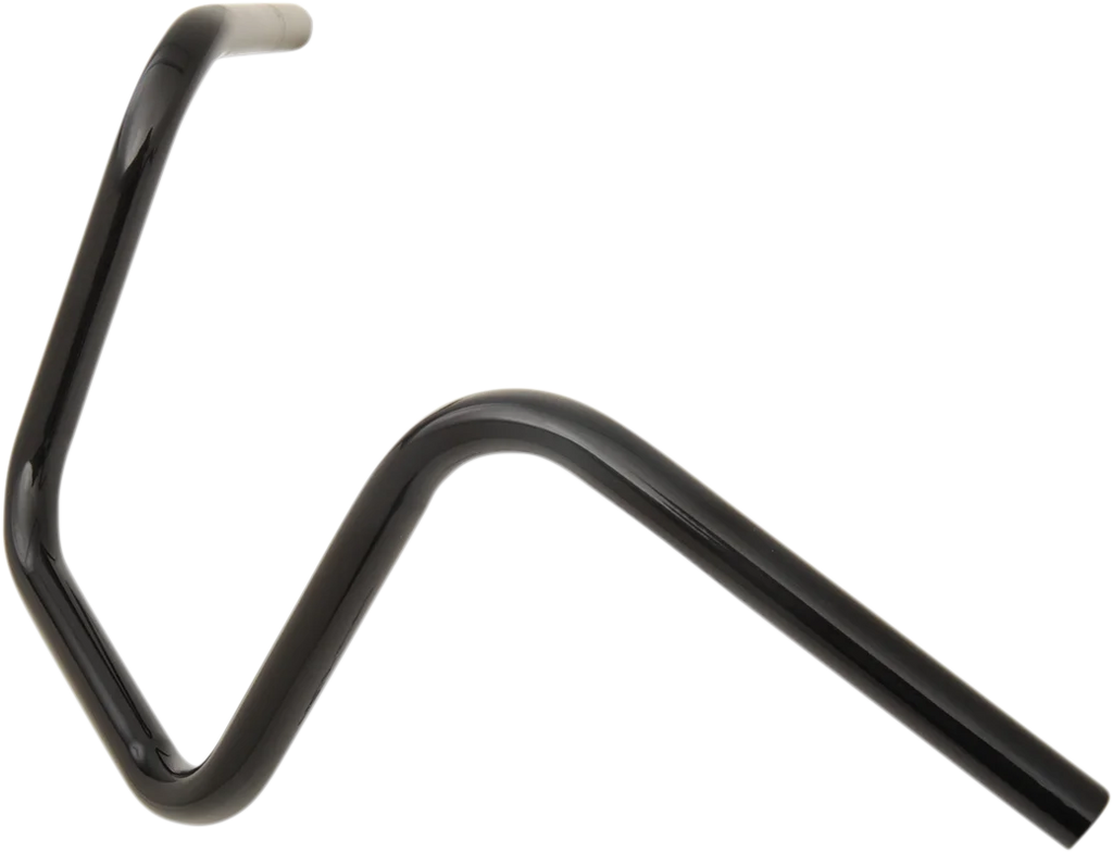 Drag Specialties Handlebar - Narrow Ape - 10" - TBW - Black - Side View