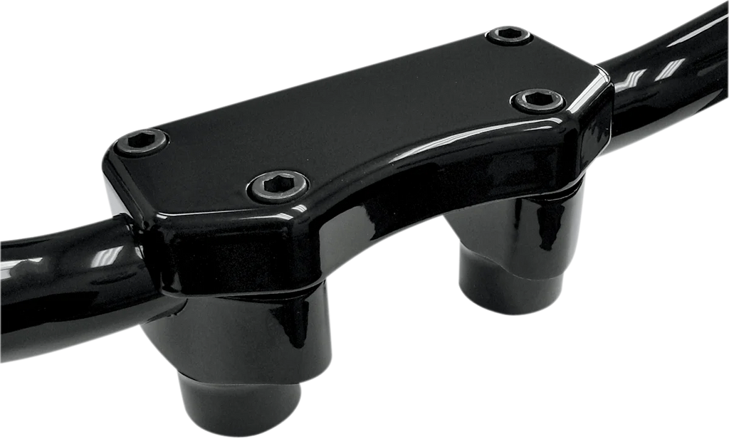 Drag Specialties Handlebar Riser & Top Clamp Kit - 1-1/2" - Buffalo - Black - Main Product View