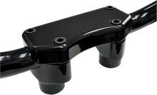 Load image into Gallery viewer, Drag Specialties Handlebar Riser &amp; Top Clamp Kit - 1-1/2" - Buffalo - Black - Main Product View
