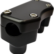 Load image into Gallery viewer, Drag Specialties Handlebar Riser &amp; Top Clamp Kit - 1-1/2" - Buffalo - Flat Black - Main Product View