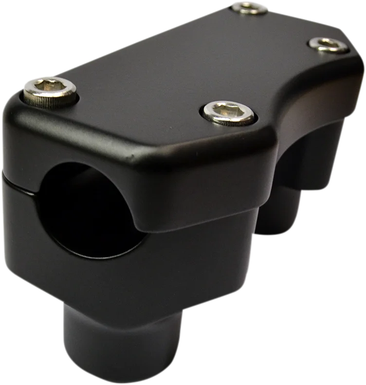 Drag Specialties Handlebar Riser & Top Clamp Kit - 1-1/2" - Buffalo - Flat Black - Main Product View